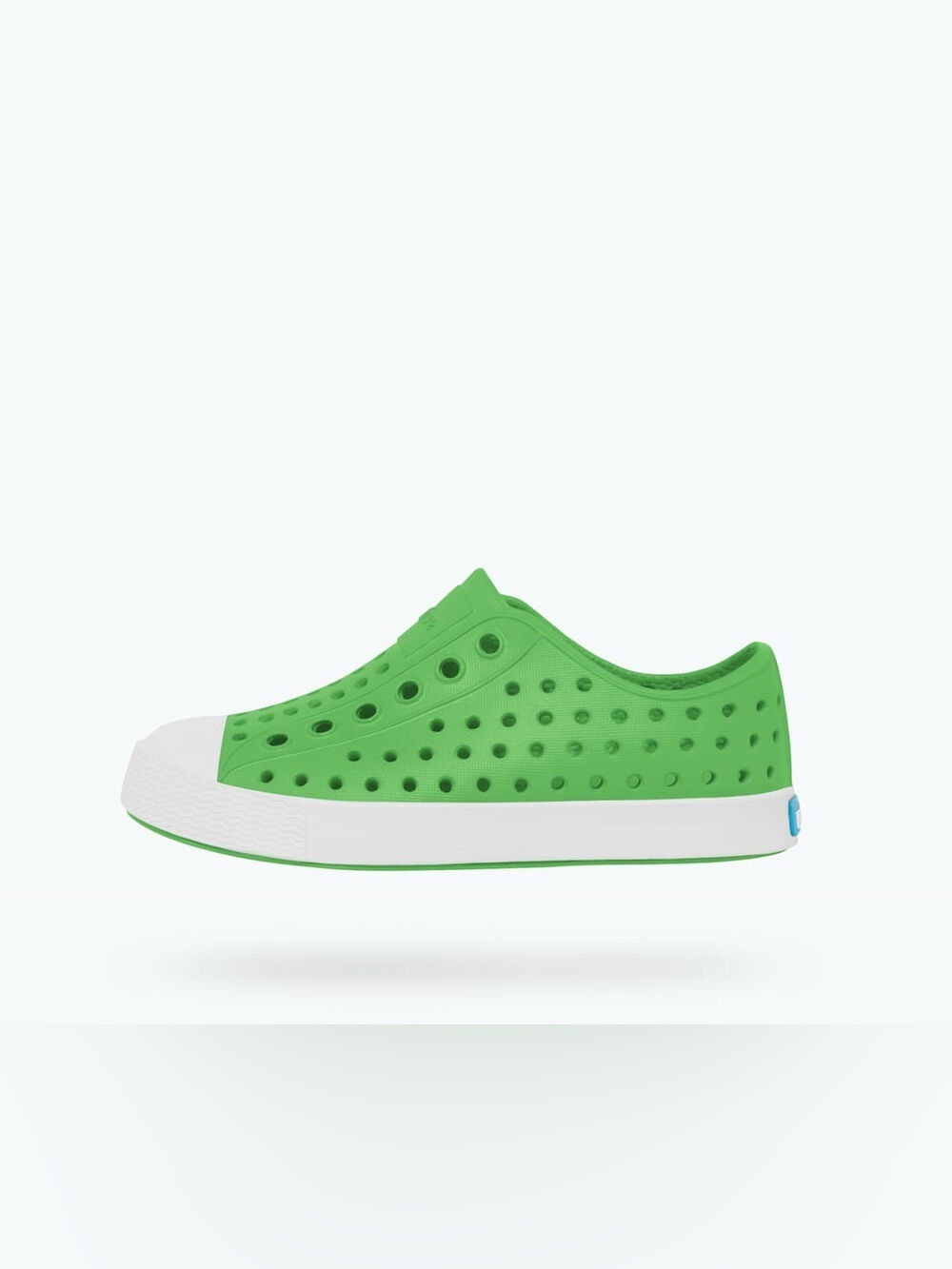 Native Kids Green Slip-On Jefferson Water Shoe with White Toe and Sole